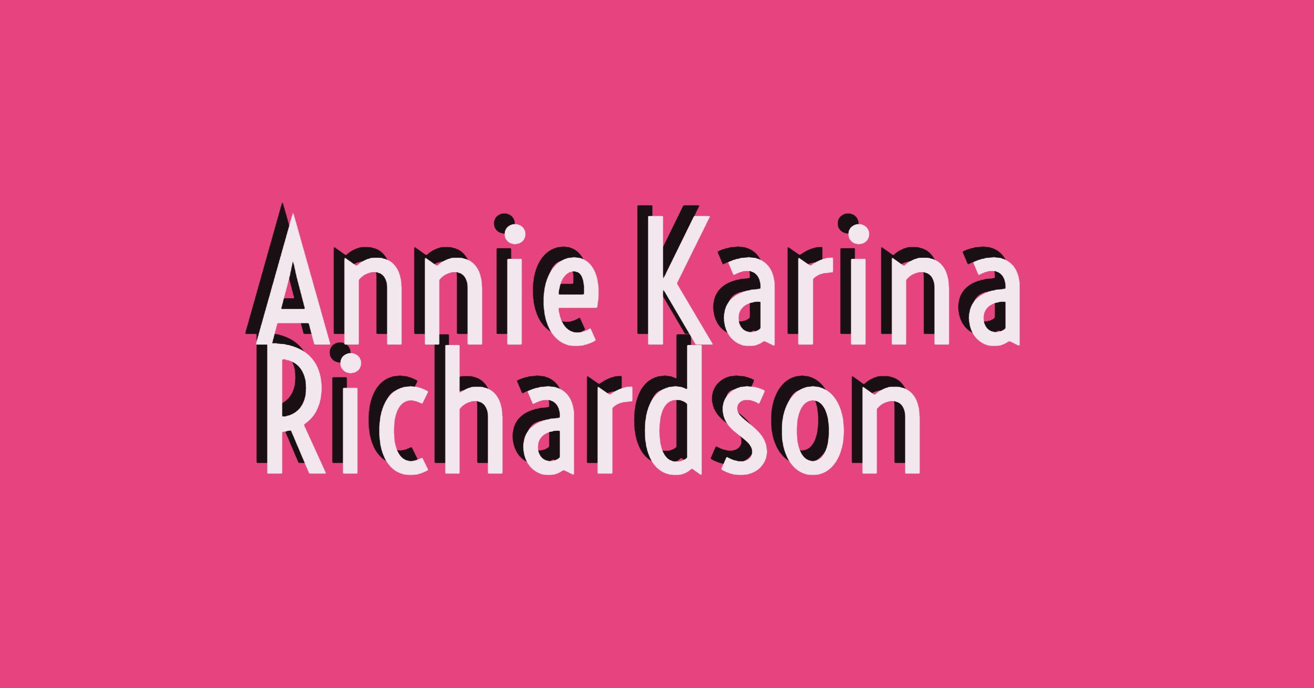 Annie Karina Richardson